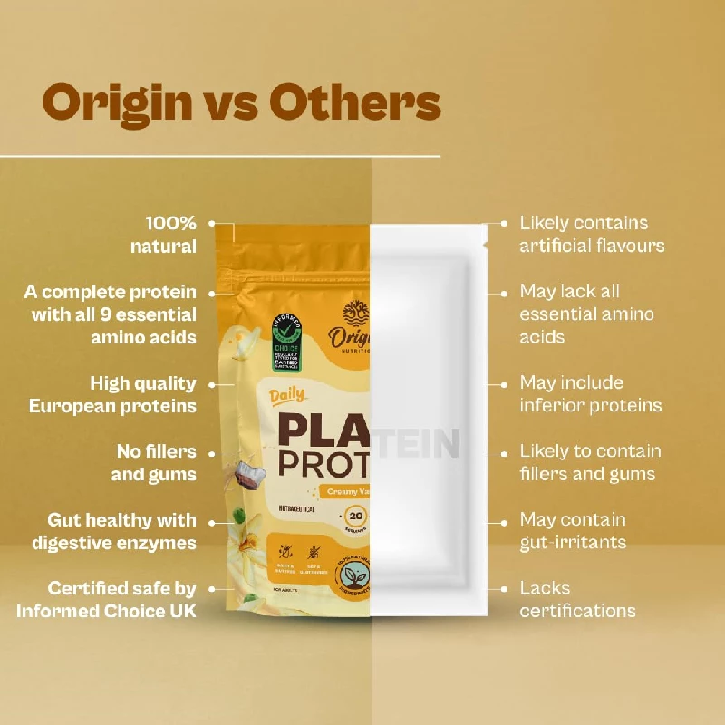 Origin Nutrition Natural Vegan Protein Powder, Vanilla-3.webp
